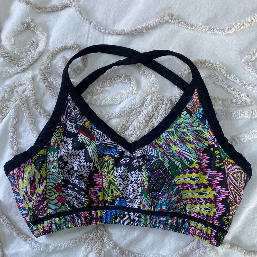Emily Hsu Colorful Patterned Women's Bralette